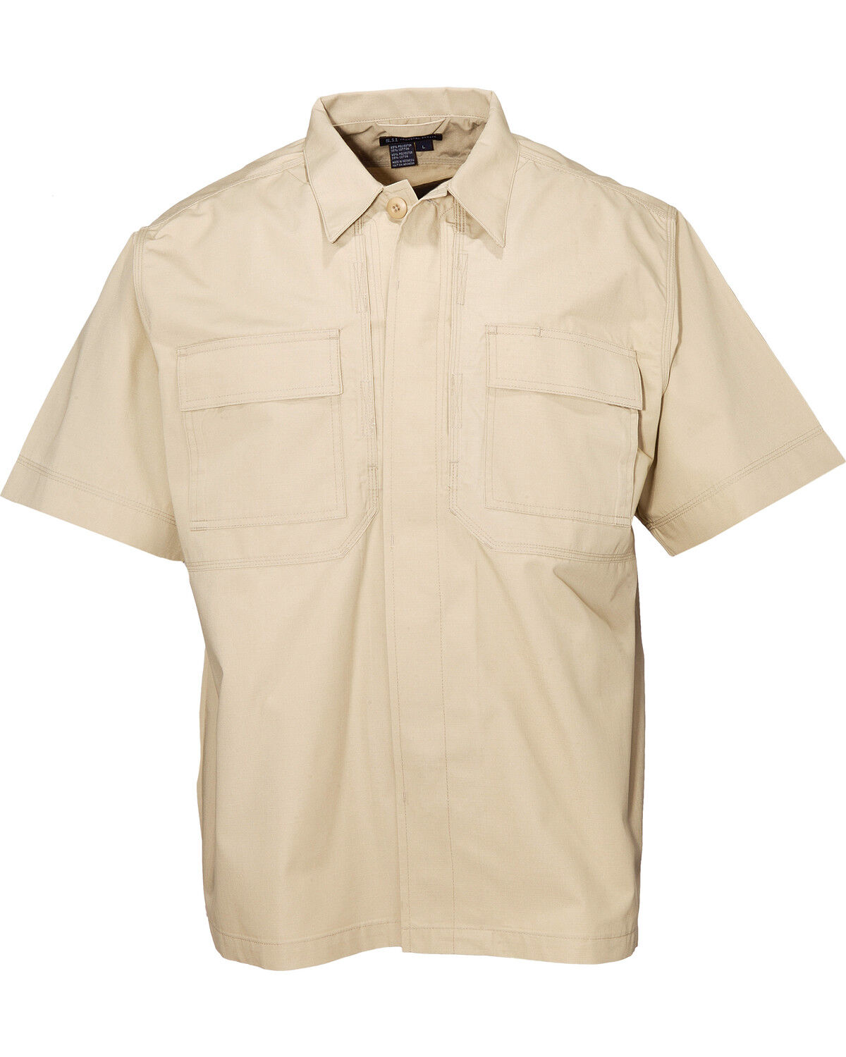 Image #1 - 5.11 Tactical Men's Taclite TDU Short Sleeve Button Down Shirt, Khaki, hi-res