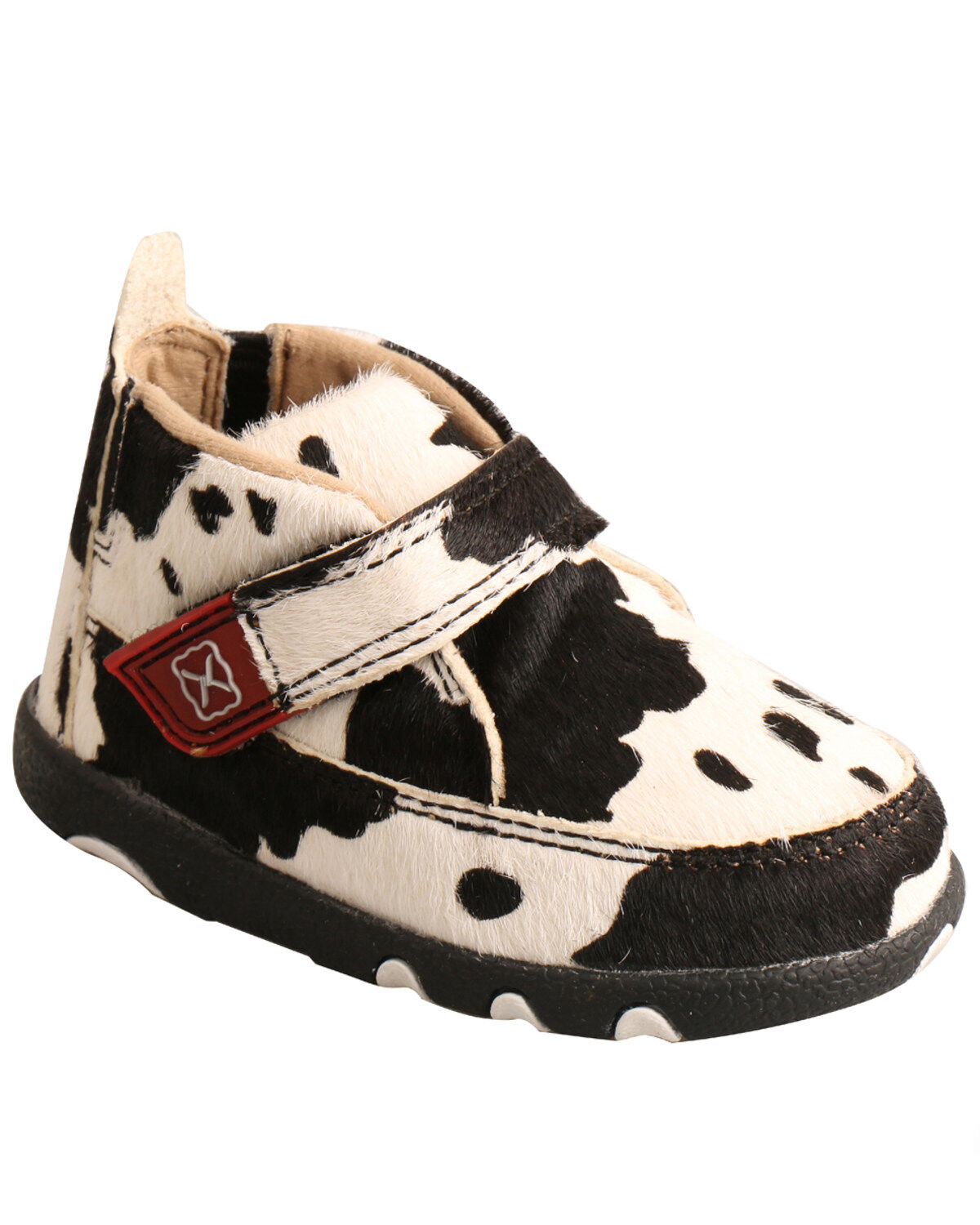 Image #1 - Twisted X Infant Hair On Hide Chukka Driving Shoes - Moc Toe, , hi-res