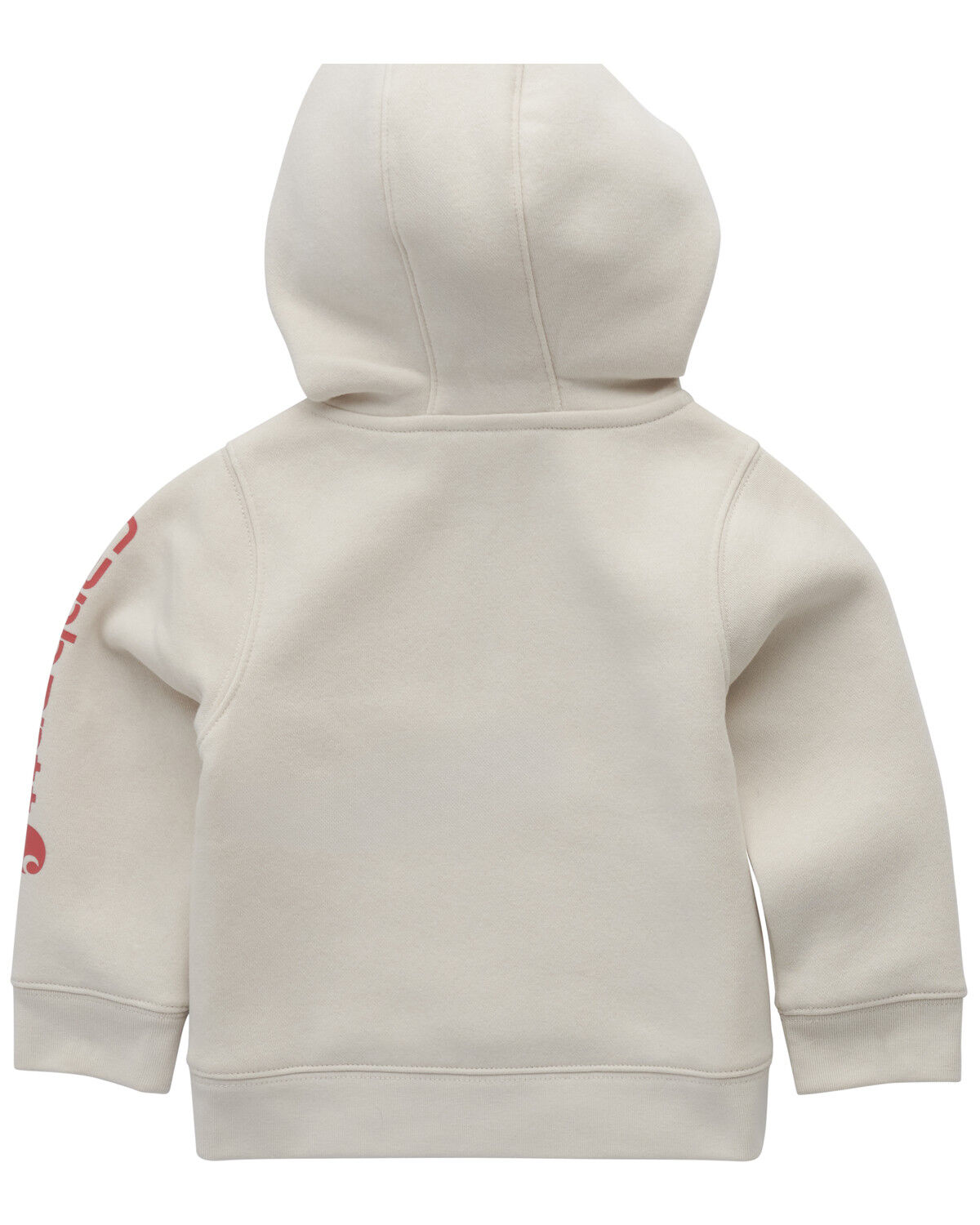 Image #2 - Carhartt Toddler Girls' Long Sleeve Half-Zip Hooded Pullover, Off White, hi-res