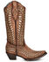 Image #2 - Corral Women's Tan Inlay Western Boots - Snip Toe, Tan, hi-res