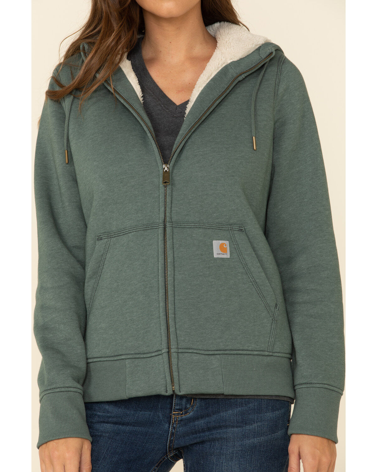 women's carhartt sherpa lined hoodie