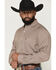 Image #2 - Cinch Men's AF Geo Print Long Sleeve Button-Down Stretch Western Shirt, Brown, hi-res