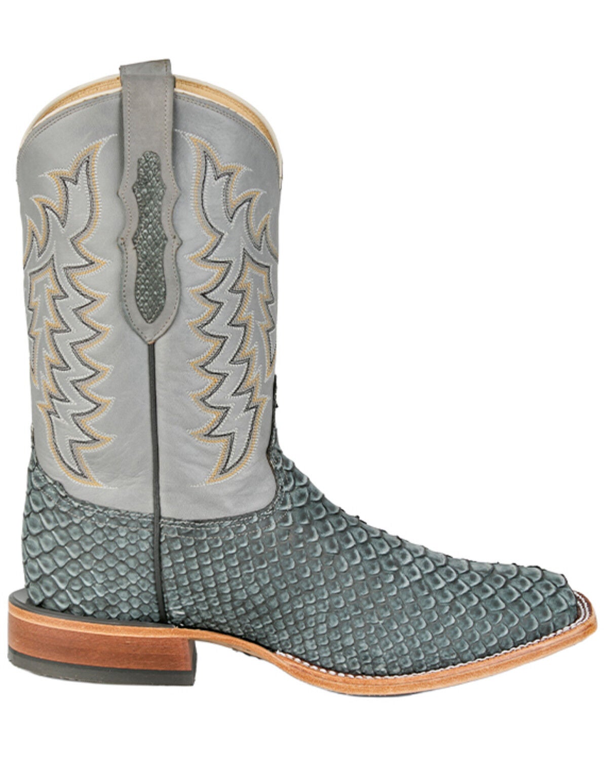 Image #2 - Tony Lama Men's Mario Exotic Python Western Boots - Broad Square Toe, Grey, hi-res