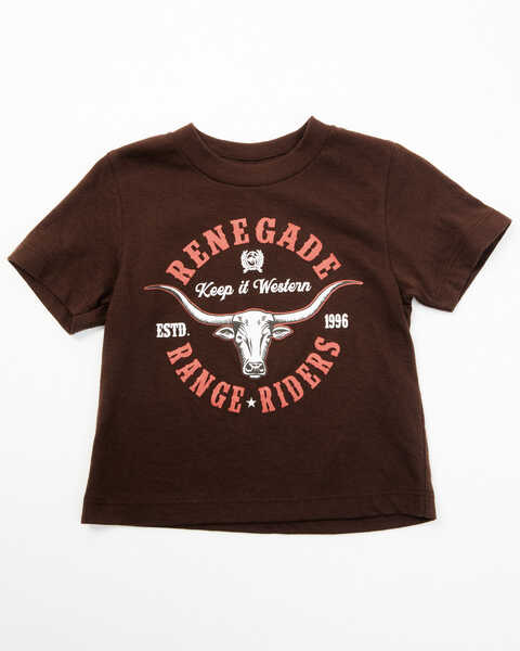 Cinch Toddler Boys' Range Riders Short Sleeve Graphic T-Shirt, Brown, hi-res