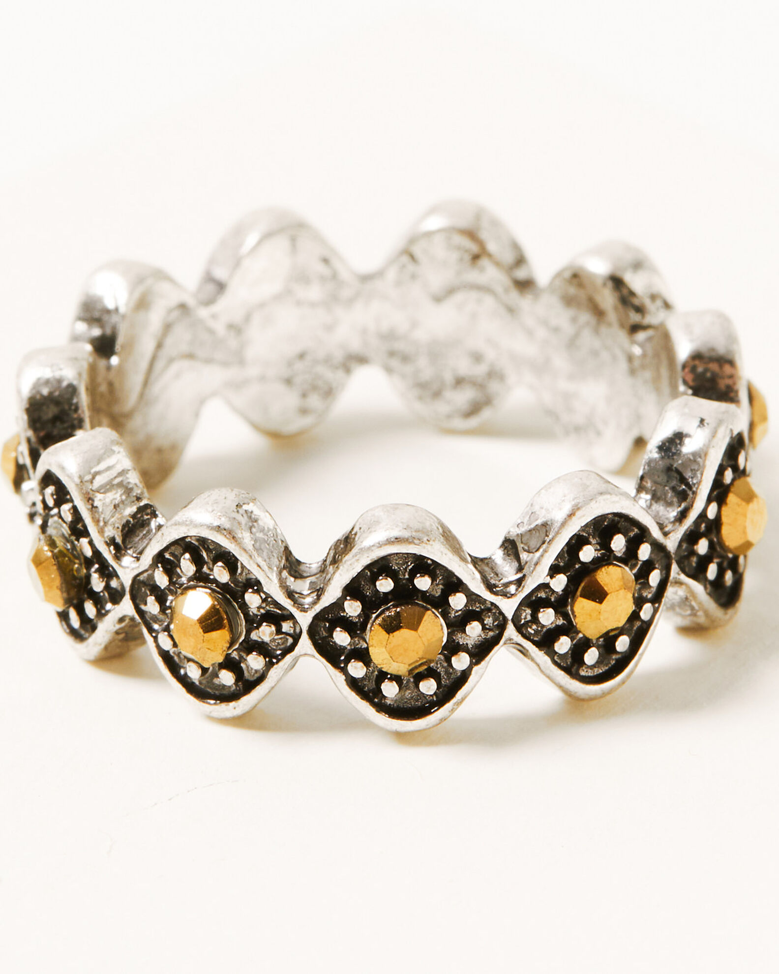 Image #4 - Shyanne Women's 4-piece Silver Turquoise & Citrine Ring Set, Silver, hi-res