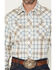 Image #3 - Wrangler Retro Men's Plaid Print Long Sleeve Snap Western Shirt, Blue, hi-res