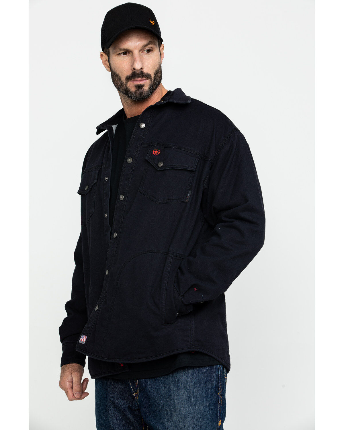 Image #4 - Ariat Men's FR Rig Work Shirt Jacket, , hi-res