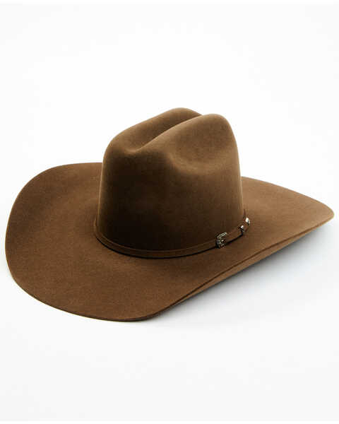 Serratelli Peco 6X Felt Cowboy Hat , Dark Brown, hi-res