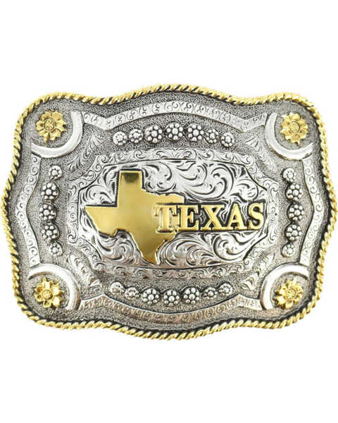Image #1 - Cody James® Dual-Tone Texas Buckle, Multi, hi-res