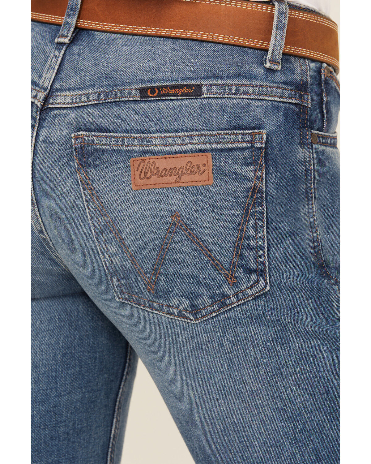 Product Name:  Wrangler Women's Jade Medium Wash Mid Rise Ultimate Riding Relaxed Bootcut Stretch Denim Jeans