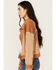 Image #2 - Miss Me Women's Western Embroidered Fringe Jacket, Tan, hi-res