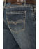 Image #4 - Rock & Roll Denim Men's Cannon Medium Wash Bootcut Stretch Denim Jeans, Medium Wash, hi-res