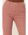 Saints & Hearts Women's High Rise Flare Jeans, Mauve, hi-res