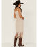 Idyllwind Women's Jewel Street Knit Fringe Dress, Oatmeal, hi-res