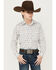 Panhandle Boys' Southwestern Geo Print Long Sleeve Shirt, Natural, hi-res