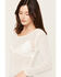 Image #2 - Idyllwind Women's Hollyhock Long Sleeve Rhinestone Top, Ivory, hi-res