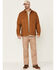 Hawx Men's Ellis Weathered Duck CPO Snap Work Shirt Jacket , Rust Copper, hi-res