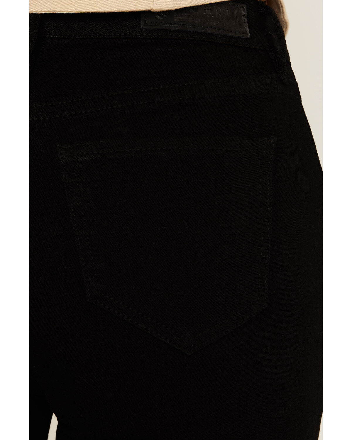 Image #4 - Rock & Roll Denim Women's High Rise Bootcut Stretch Denim Jeans, Black, hi-res