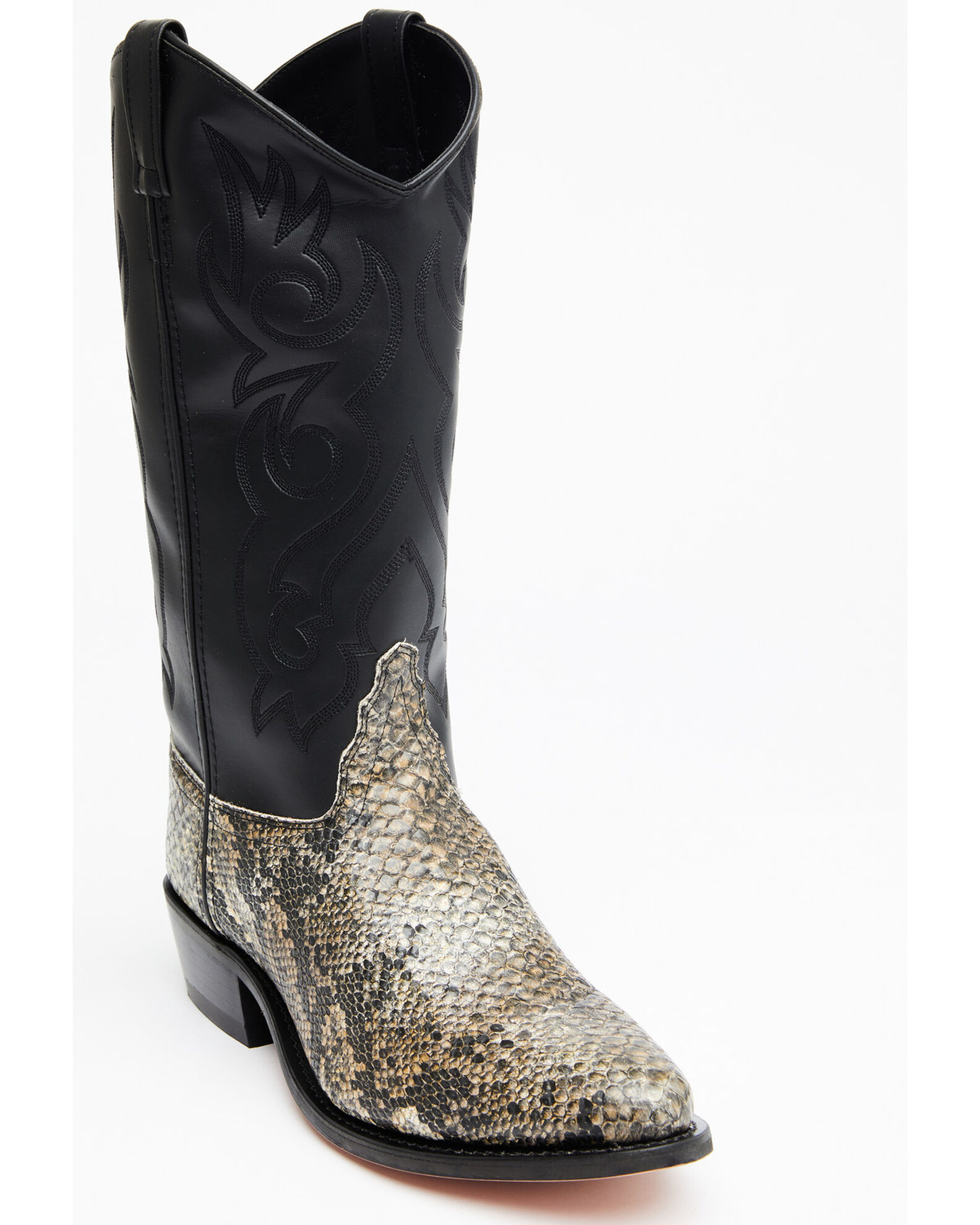 Western snakeskin booties clearance