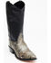 Image #1 - Old West Men's Snake Print Western Boots - Medium Toe, , hi-res