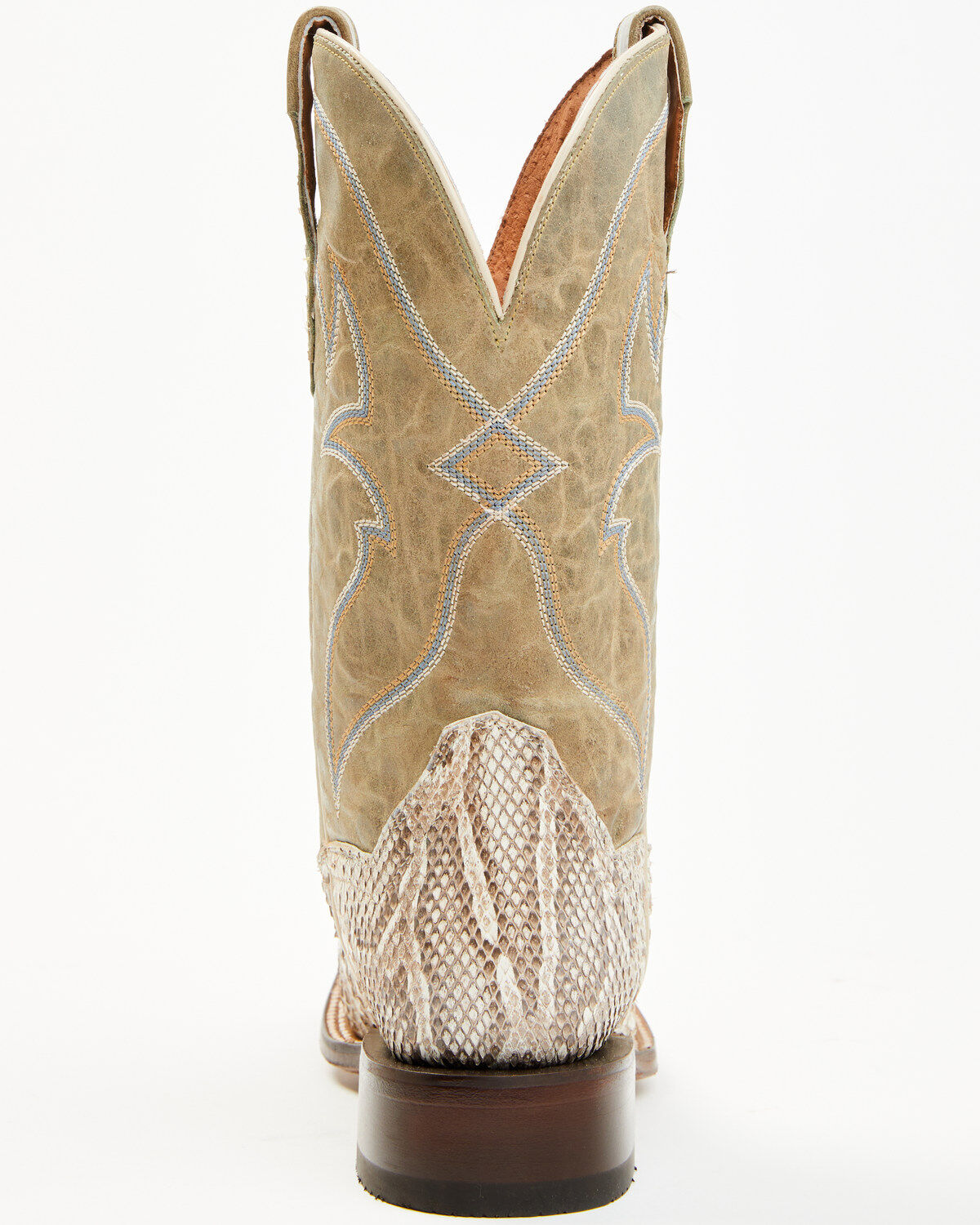 Image #5 - Dan Post Women's Boot Barn Exclusive Exotic Python Western Boots - Broad Square Toe, Natural, hi-res