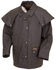 Image #4 - Outback Unisex Short Oilskin Jacket, Brown, hi-res