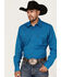 Cinch Men's Modern Fit Small Check Plaid Long Sleeve Snap Western Shirt , Red, hi-res
