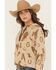 Image #2 - Ariat Women's Conversation Print Hoodie, Tan, hi-res
