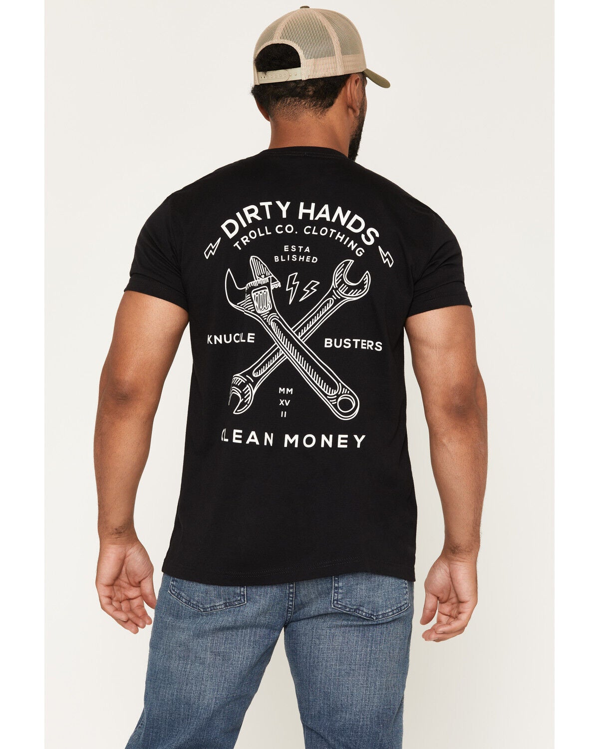 Troll Co Men's Twisting Wrenches Short Sleeve Graphic T-Shirt, Black, hi-res