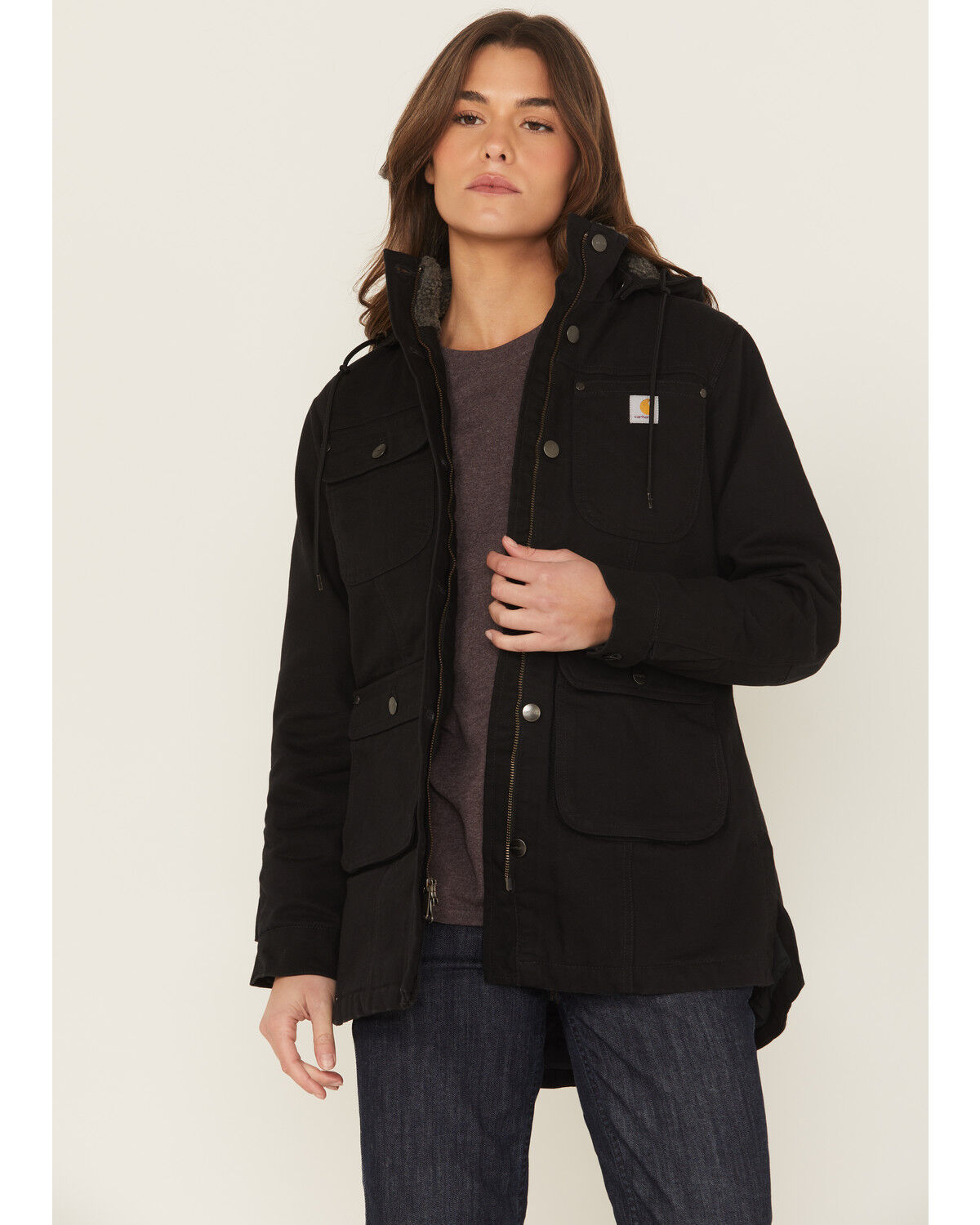割引購入 Weathered Fit Loose Women's Carhartt Duck Barn Boot | Coat ジャケット・アウター