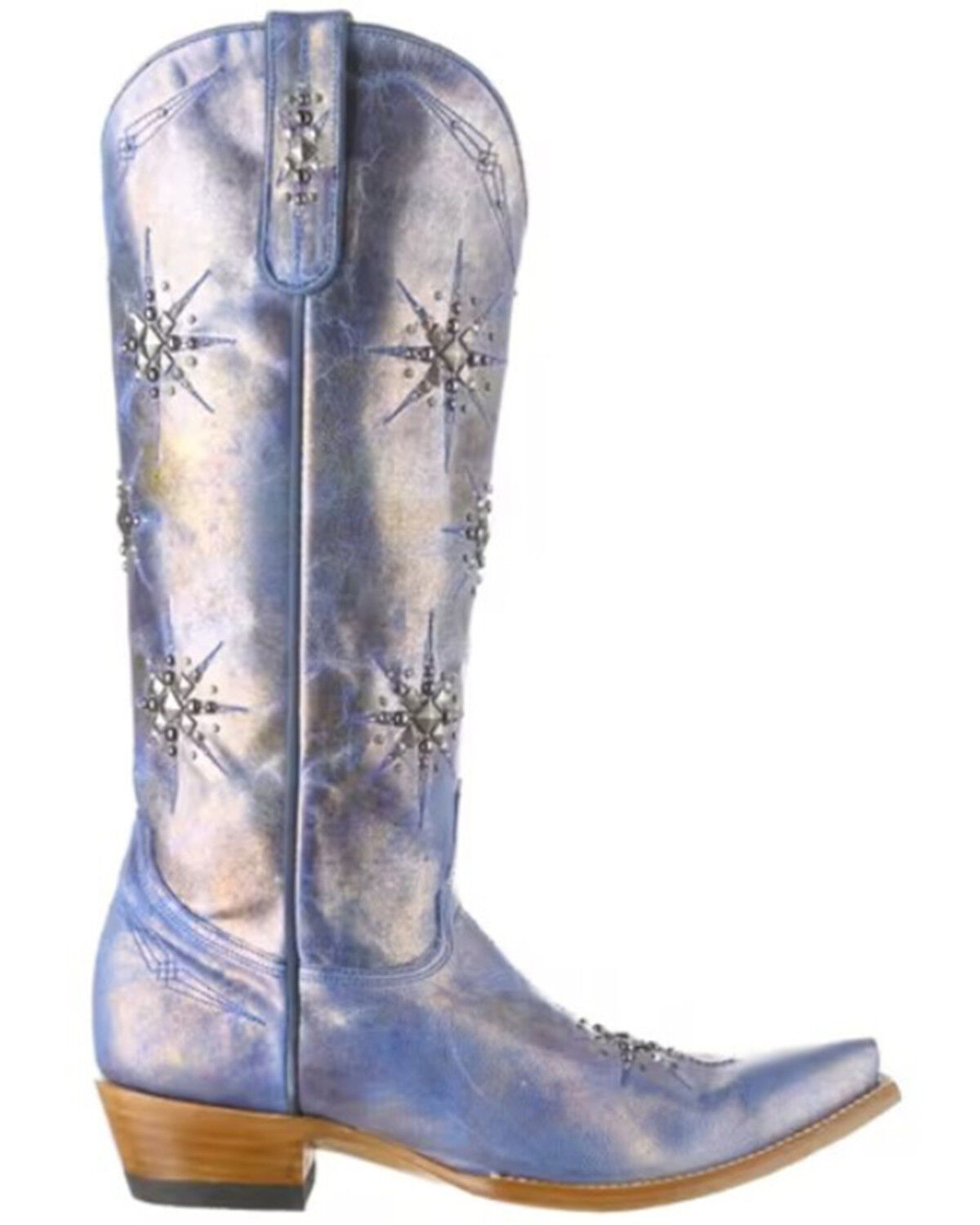 Image #2 - Old Gringo Women's Stelletta Tall Western Boots - Snip Toe, Blue, hi-res