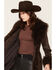 Image #3 - Azalea Wang Women's Gilda Long Faux Fur Trench Coat, Chocolate, hi-res