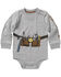 Image #1 - Carhartt Infant Boys' Toolbelt Long Sleeve Onesie, Grey, hi-res