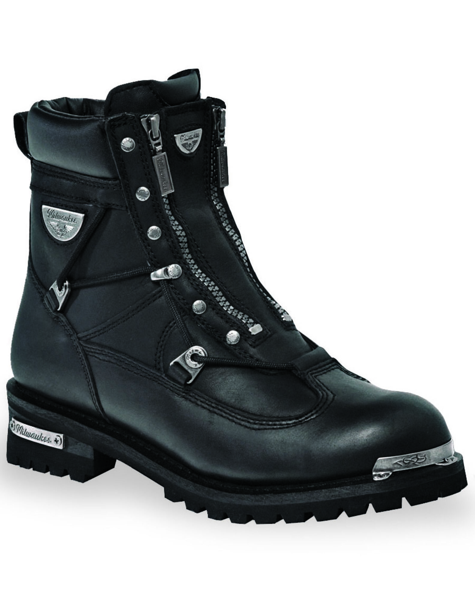 Milwaukee Motorcycle Clothing Co. Men s Throttle Moto Boots Round Toe