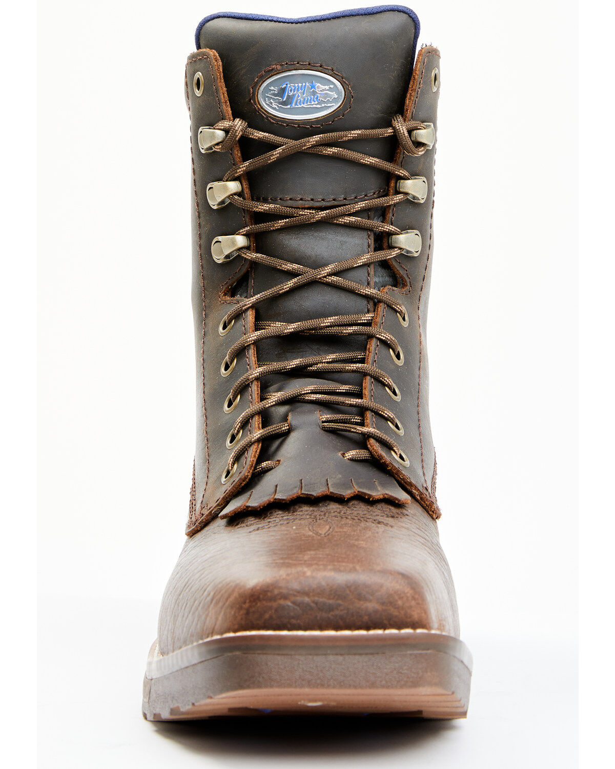 Tony lama square toe lace up boots clearance
