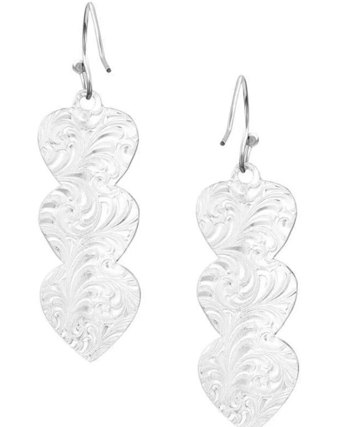 Image #2 - Montana Silversmiths Women's Pure Heart Earrings, Multi, hi-res