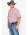 Image #4 - Wrangler 20X Men's Plaid Print Competition Comfort Short Sleeve Snap Western Shirt, , hi-res