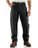Image #1 - Carhartt Men's Loose Fit Firm Duck Double-Front Utility Work Pant - Big, Black, hi-res