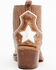 Image #5 - Liberty Black Women's Rebecca Back Star Booties - Snip Toe, Tan, hi-res