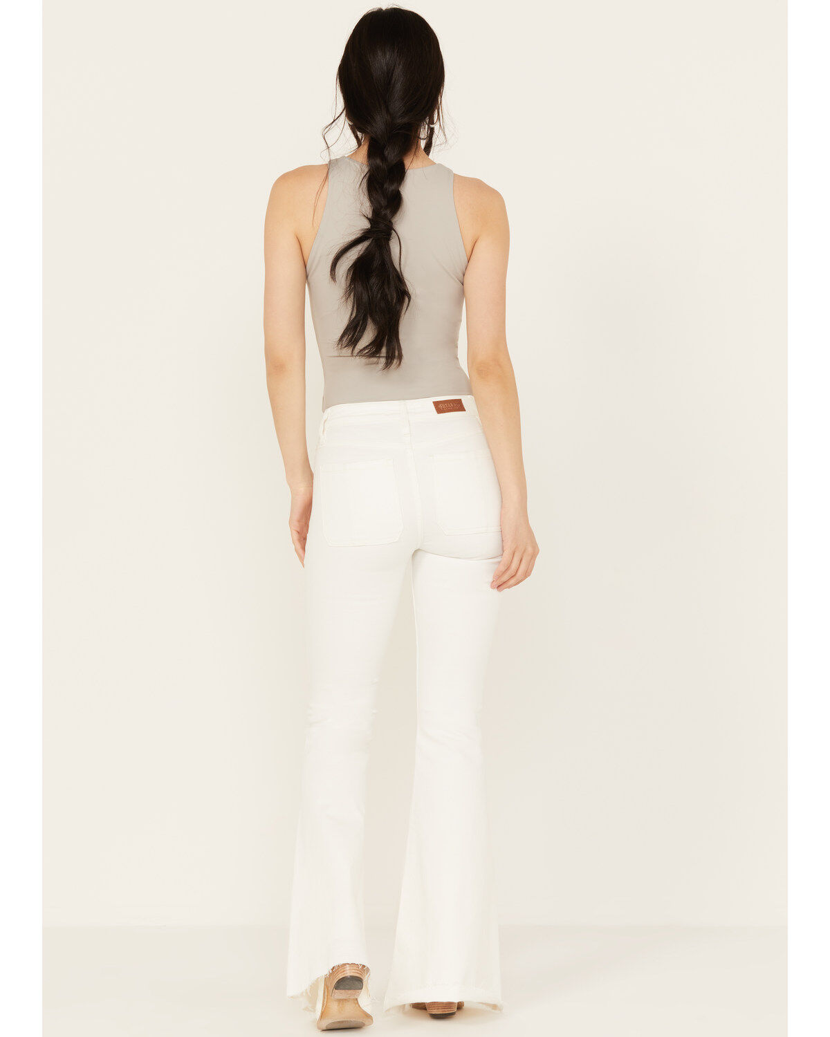 Image #3 - Shyanne Women's Cloud Dancer High Rise Super Flare Stretch Jeans, , hi-res