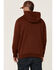 Hawx Men's Primo Logo Graphic Fleece Hooded Work Sweatshirt, Wine, hi-res