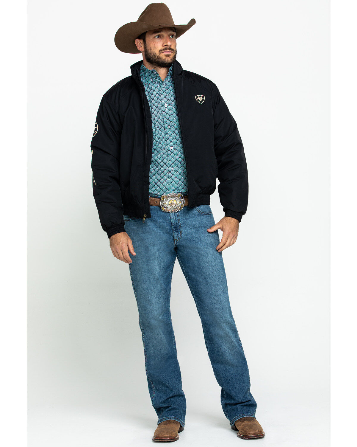 Image #12 - Ariat Men's Team Jacket, Black, hi-res