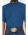 Image #3 - Wrangler Men's Solid Short Sleeve Snap Performance Western Shirt, Blue, hi-res