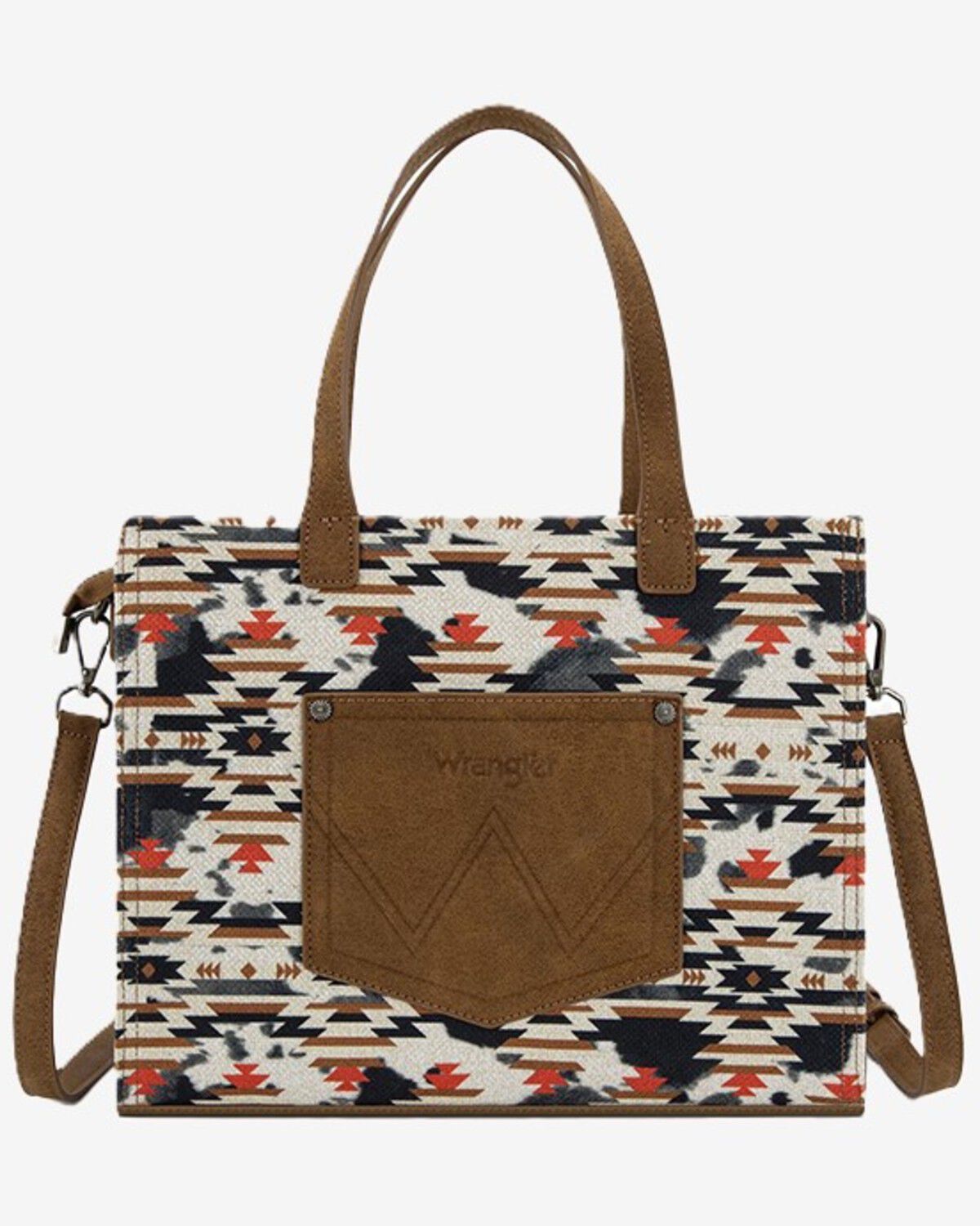 Image #2 - Wrangler Women's Southwestern Print Crossbody Bag, Brown, hi-res