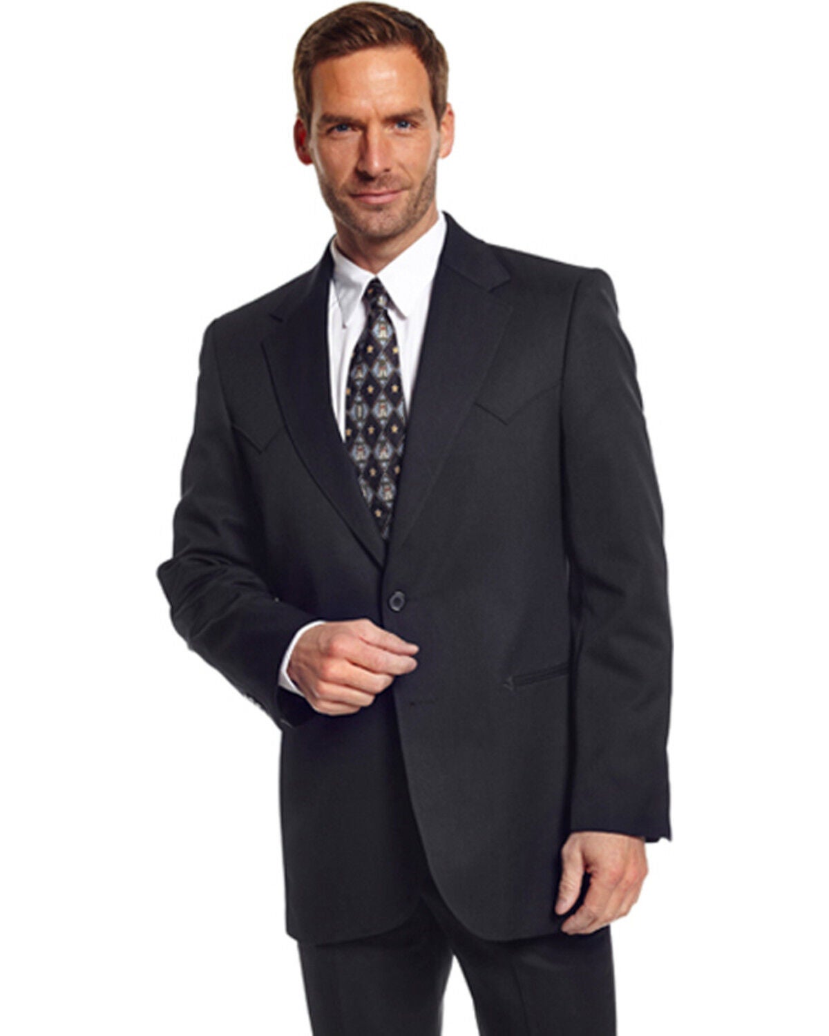 Circle S Men's Abilene Sport Coat - Big, Black, hi-res