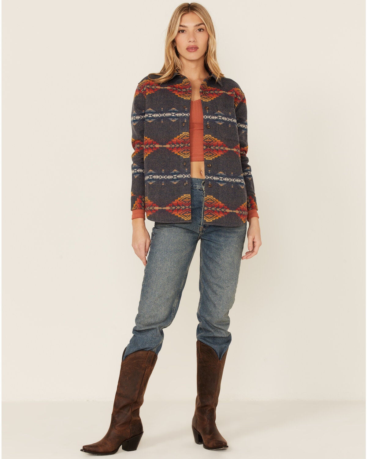 Image #4 - Pendleton Women's Jacquard Lodge Shirt, , hi-res