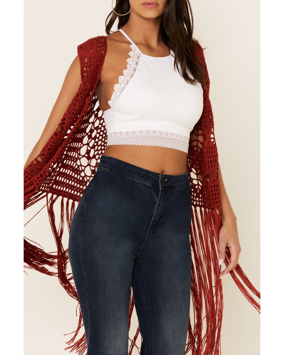 Rock \u0026 Roll Denim Women's Rust Crochet 