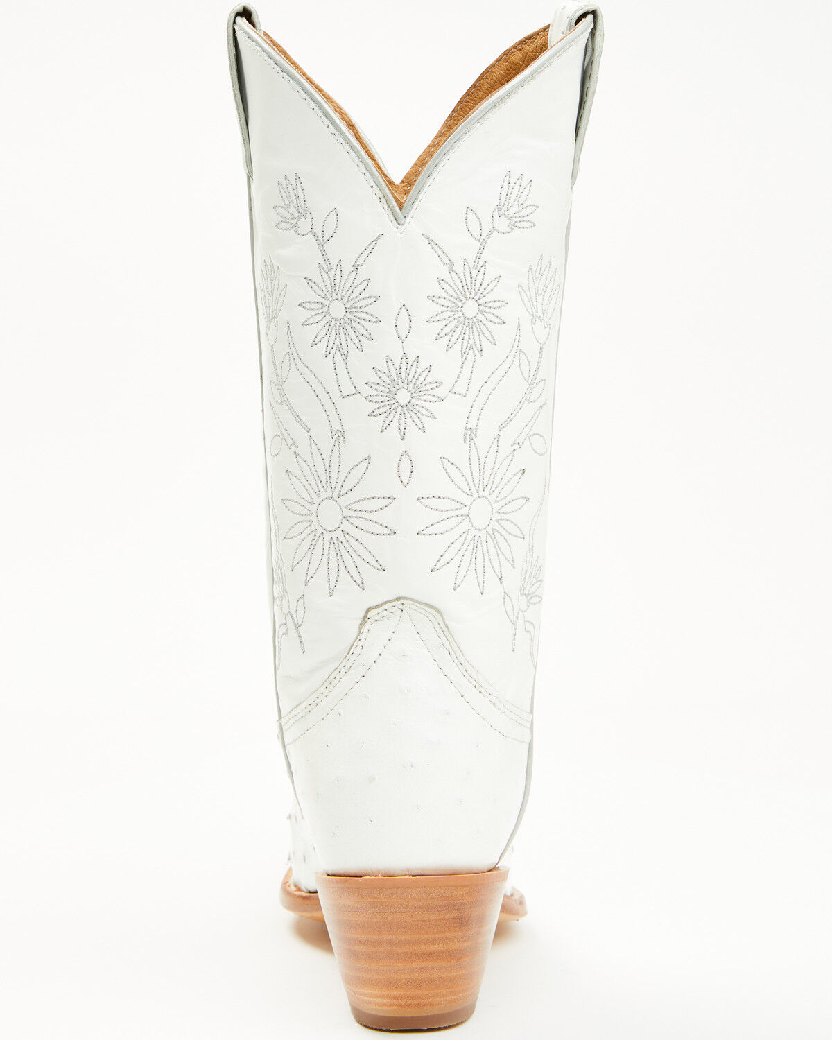 Image #4 - Shyanne Women's Daisie Exotic Full Quill Ostrich Western Boots - Snip Toe, White, hi-res