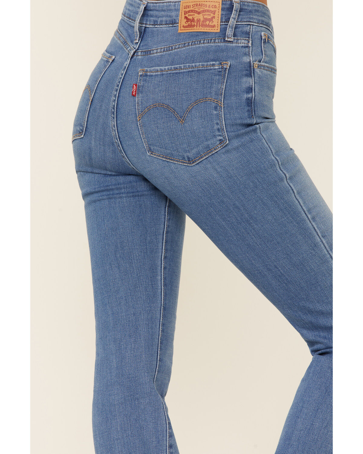 Image #3 - Levi's Women's 725 Tribeca Sun High Rise Bootcut Jeans, Blue, hi-res