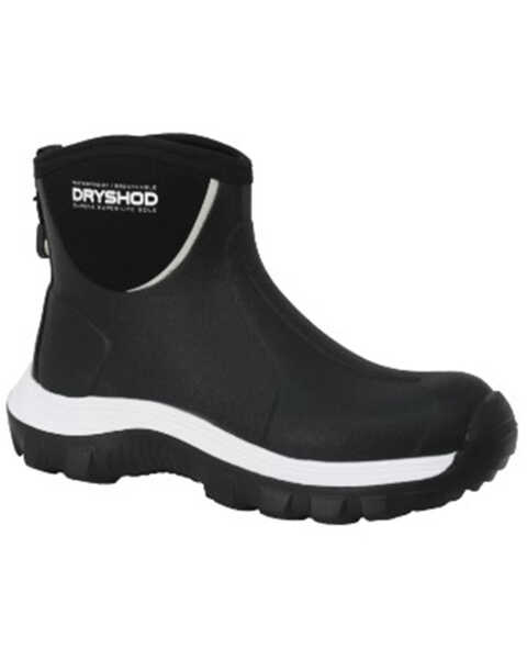 Dryshod Men's Evalusion Lightweight Ankle Waterproof Work Boots - Round Toe, Black, hi-res
